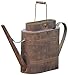Your Hearts Delight Short Oblong Watering Can Decor, 9 by 4 by 9-1/2-Inch, Rusty