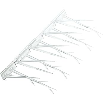 Bird-X Plastic Polycarbonate Bird Spikes Kit with Adhesive Glue, Covers 10 feet
