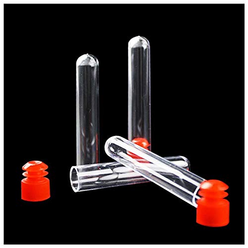 Tcplyn Plastic Felting Sewing Needles Container Clear Needle Storage Tubes with Cap Sewing Needles Storage Bottles Holder 30 Pieces (Needles Not Include)