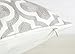 BEST DREAMCITY Canvas Embroidered with Grey Quatrefoil Cushion Covers (18