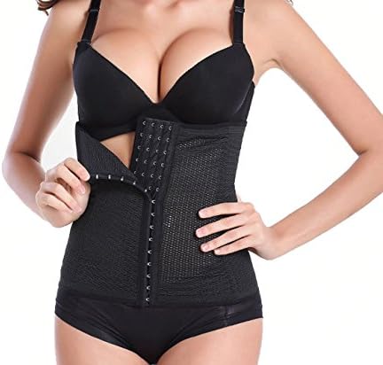 HOFAM Women's Latex Waist Trainer Cincher Breathable Workout Waist Corset Body Shaper(XXXL)