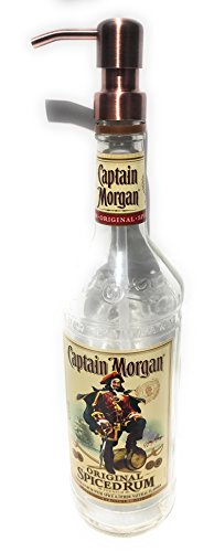Captain Morgan Spiced Rum Repurposed Liquor Bottle Soap Dispenser (C. Morgan)