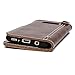 Galaxy S8 Plus Wallet Leather Case, Genuine Cowhide Handmade Protective Vintage Flip Folio Cover with Snap Magnetic Closure and Hand Strap for Samsung Galaxy S8 Plus - Dark Brown