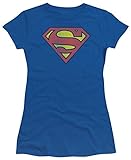 Juniors: DC Comics - Superman - Retro Logo Distressed Juniors (Slim) T-Shirt Size M