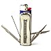 LighterBro Money - Stainless Steel Sleeve to Transform Your Pocket Lighter - Lighter Case with Poker, Super Sharp Knife & Scissors, Bottle Opener, Screwdrivers, & Keychain Holder