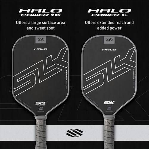 Selkirk Sport SLK Halo Raw Carbon Fiber Pickleball Paddle | Designed in The USA | Choose The T700 Raw Carbon Fiber Power, 18k Ultraweave Control, or Aramid Fiber Linkweave Thermoformed Pro