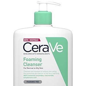 CeraVe-Foaming-Cleanser-1L35oz-Family-sized-Face-Body-Hand-Wash-with-Niacinamide CeraVe Foaming Cleanser for Normal to Oily Skin 1 Litre with Niacinamide and 3 Essential Ceramides