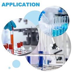 PATIKIL 10 Holes Test Tube Rack, 30mm Round Hole