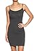 TheMogan Women's Sleeveless Spaghetti Strap Cotton Long Cami Mini Bodycon Slip Dress