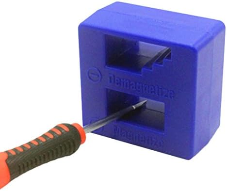 Bescita Magnetizer Demagnetizer Tool Screwdriver Magnetic Pick Up Tool Screwdriver (Blue)