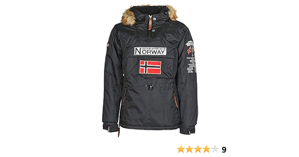 Geographical Norway Barmen - Parka para hombre, negra Negro L: Amazon.es:  Ropa