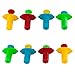 Kiddy Dough 8-Piece Clay & Dough Extruders – Mega Fun Playset Includes 8 Colorful Extruder Tools Featuring 4 Unique Surprise Shapes – Bulk Party Pack Great for Home or School