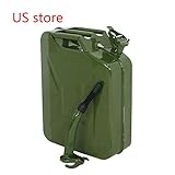 Lovinland Emergency Oil Gas Can 5 Gallon 20L Portable Gas Oil Water Bucket Petrol Diesel Storage Can Tanks with Spout Army Green
