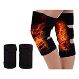 Tourmaline Magnetic Therapy Orthopedic Knee Support Belt by JERN (Adjustable Self Heating Knee Brace Pair)