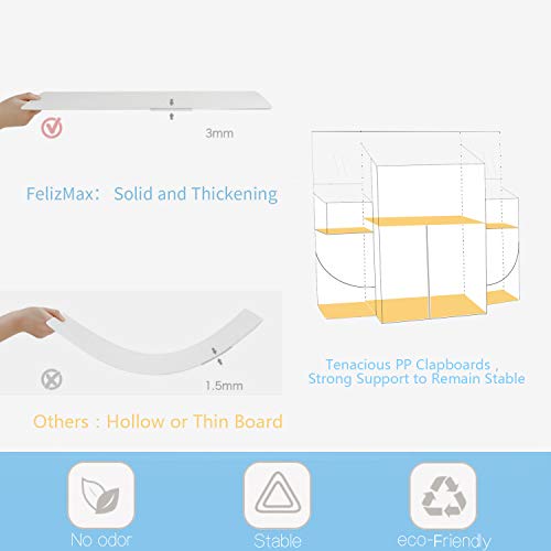 image for FelizMax Nursery Organizer and Baby Diaper Caddy | Hanging Diaper Orga