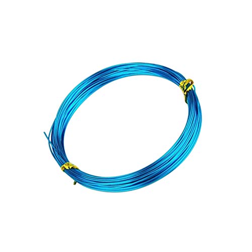 Xhuan 10m/roll 1 mm Aluminum s for Jewelry Making, Dodger Blue