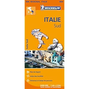 ITALIE SUD 11564 CARTE ‘ REGIONAL ‘ MICHELIN KAART Landkaart – Gevouwen Kaart, 25 juni 2020