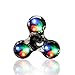 Bolayu Flashing EDC Anti-Stress LED Hand Spinner, Fidget Tri-Spinner Toys Light Up ADD ADHD (A)