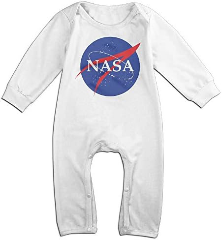 Newborn Baby NASA Logo Design Boys Girls Long Sleeve Romper Bodysuit Playsuit Shirt Tee