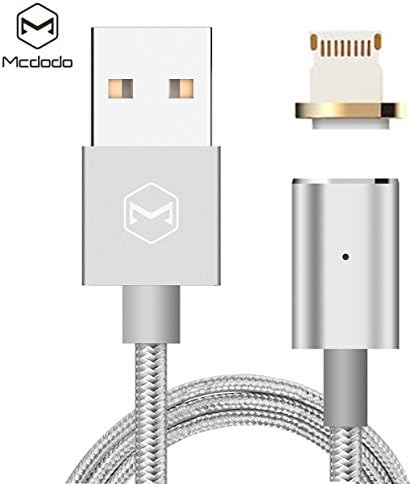 NEW Upgraded MCDODO 2.4a Fast Magnetic Charging Cable with LED Charge + Sync Indicating Light. Compatible with all Lightning to USB Apple Devices OR all Micro to USB Android Devices