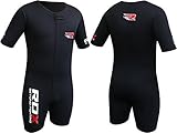RDX Sauna Suit MMA Neoprene Sweat Shirt Rash Weight Loss Slimming Fitness Gym Exercise Training