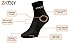 ZaTech Plantar Fasciitis Sock, Compression Socks (Black, Medium)