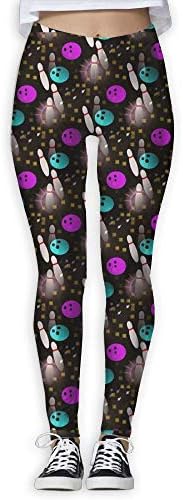 Night Fun Bowling Women Fitness Yoga Leggings Sport Yoga Pants