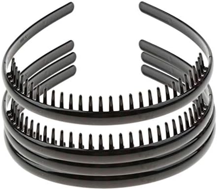 #N/A 4x Zig Zag Hair Hoop Bands Teeth Headwear Soccer Sports Headband