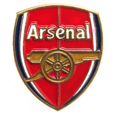 Arsenal FC Official Product Enamel Badge CLUB CREST Design Carded Stud