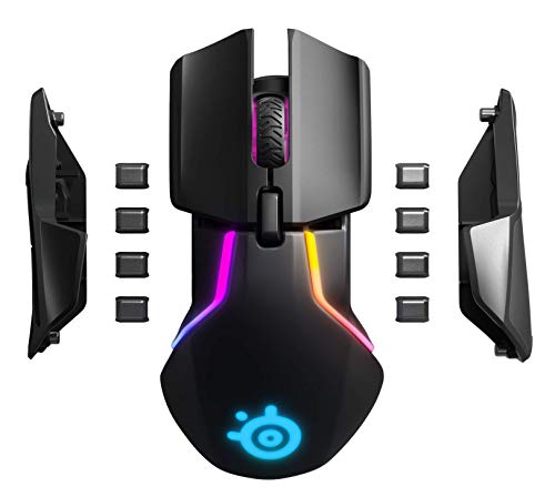 SteelSeries Rival 650 - Quantum Wireless gaming mouse - Dual optical sensor - Customizable lift-off distance - Tunable weight system