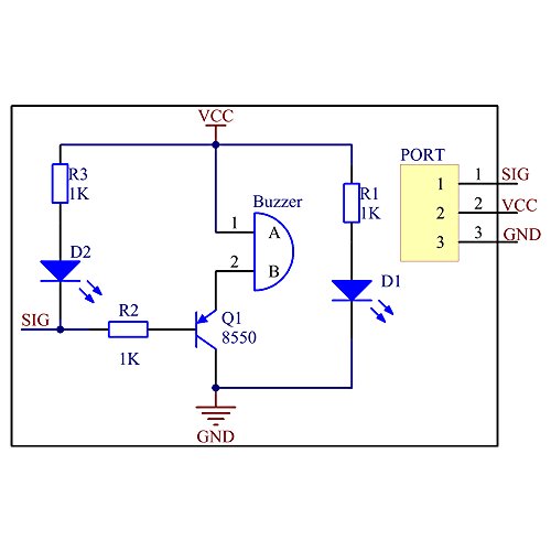 SunFounder Passive Buzzer Sensor Module for Arduino and Raspberry Pi