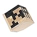 StillCool 3D Wooden Brain Teaser Puzzle, Genius Skills Builder 54 Pieces T-Shape Tetris, Educational Toy for Kids Explore Creativity and Problem Solving, Desk Puzzles Gifts