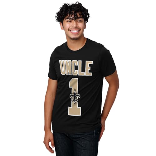 FOCO Men's Standard NFL Logo Tee 1 Uncle T-Shirt, Team Color