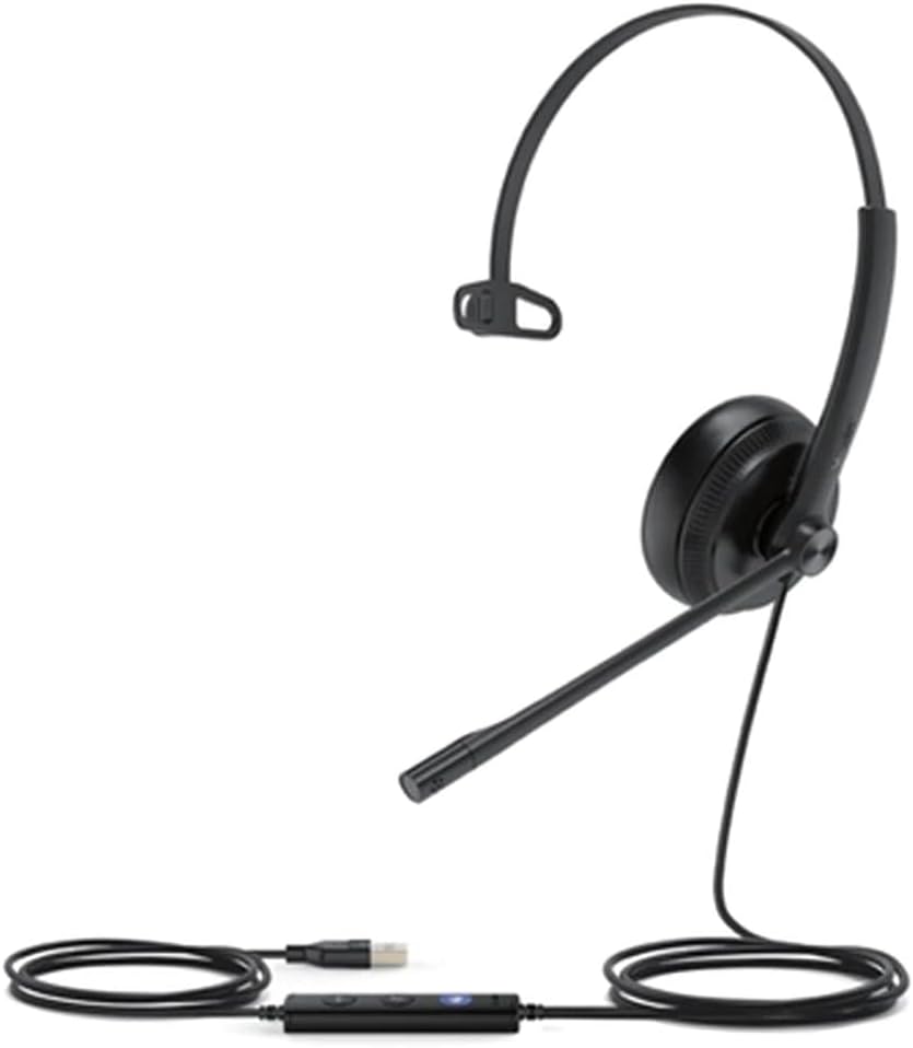 Yealink UH34 Lite USB-A Monocular Headset for Teams - Noise Cancelling Mic