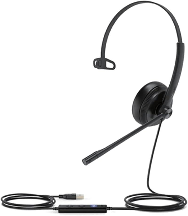 Yealink UH34 Lite USB-A Monocular Headset for Teams - Noise Cancelling Mic