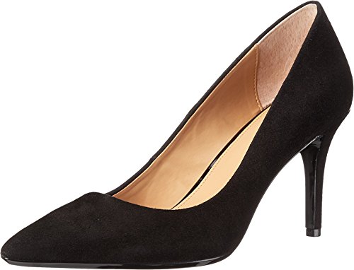 Calvin Klein Women's Gayle Pump, Black Suede - 8.5 B(M) US