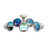 Tropical Ocean Beach Theme #1 Drawer Pulls, Cabinet Pulls, Dresser Knobs - Set of 6 Knobs