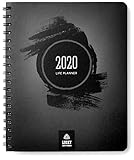 Life Planner & Goal Setting Agenda, by Lucky Life Tools (Black Deluxe - 2020)