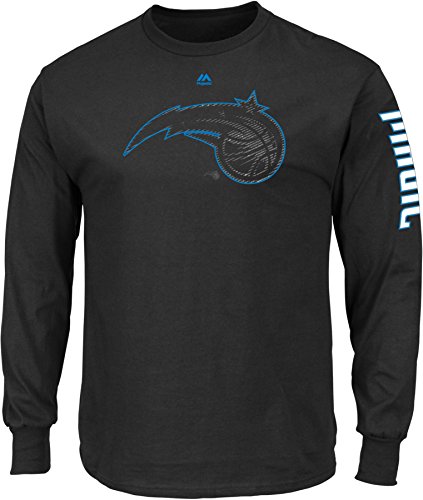 NBA Orlando Magic Men's Easy Choice Long Sleeve Basic Tee, X-Large, Black