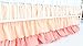 Peach to Coral 3 Tiered Ruffled Crib Skirt (Coral Gradient)