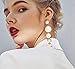 Genuine Freshwater Pearl Long Dangle Earrings - AAA Handpicked Quality - Great for Brides or Bridesmaids (Style F)