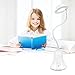 Cute LED Desk Lamp OOBest Portable Dimmable Touch Sensor Light USB Rechargeable Eye Protection Art Office Table Reading Lamp (White)