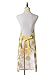 KINGO HOME Adjustable 100% Cotton Garden Cooking Women Kitchen Bib Aprons, with Pockets, Cotton Canvans, Machine Washable