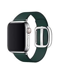 SIRUIBO Correa de cuero para Apple Watch 1.496 in 1.575 in 1.654 in 1.732 in mujer, hebilla moderna de repuesto iWatch correa para Apple Watch Series 4 3 2 1