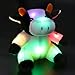 BSTAOFY 8'' Light up Dairy Cow Stuffed Animal Glow Milk Cattle LED Plush Toy Afraid of Dark Birthday Gift for Kids on Christmas Holidays
