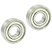 uxcell 2 Pcs Shielded 35mm x 15mm x 11mm 6202ZZ Double Shield Deep Groove Ball Bearing