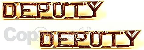 Hero's Pride Law Enforcement Die Struck Letters, 2 Posts & Clutch Backs, Pairs, 1/2" High, Standard Issue