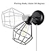 GLOBE Electric 65291 1-Light Plug-in or Hardwire Industrial Cage Wall Sconce, Matte Black Finish, On/Off Rotary Switch, 6ft Clear Cord, Wall Lights for Bedroom, Bulb Not Included