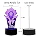 World of Warcraft Game 3D LED Night Light Best Gift for Game Lovers LED Table Lamp Bedroom Decoration Christmas Gift Wow Souvenir Kids Toys(Wow)