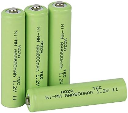 Noza Tec AAA 800mAh NIMH Ni-MH Rechargeable Batteries Pre-charged For Digital Camera Microphone Clocks (4)